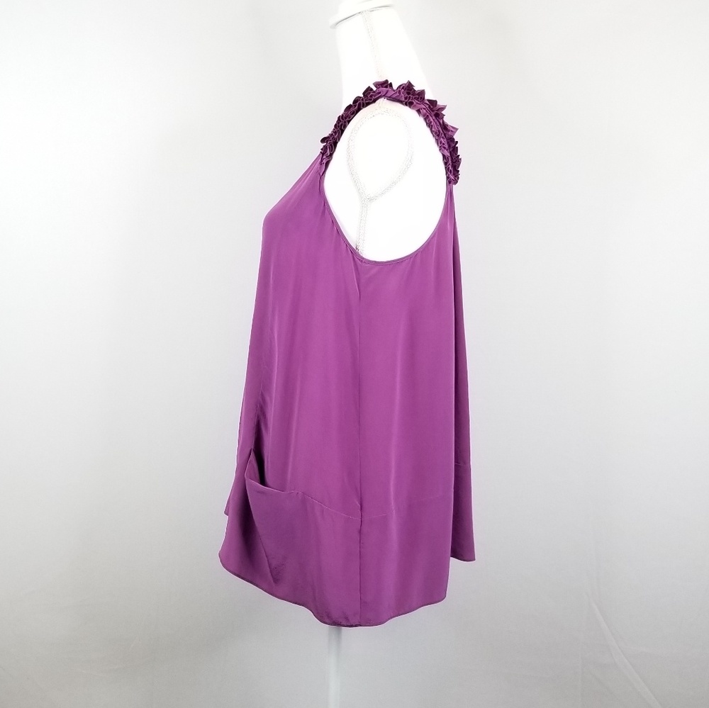 Rebecca Taylor T-back Silk Tank Blouse - Picture 2 of 8